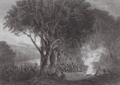 Australia: Carrobboree on the Banks of the Murray (grabado) de Samuel (after) Prout