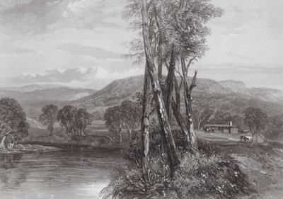 Australia: En el Goulburn, Victoria (grabado) de Samuel (after) Prout