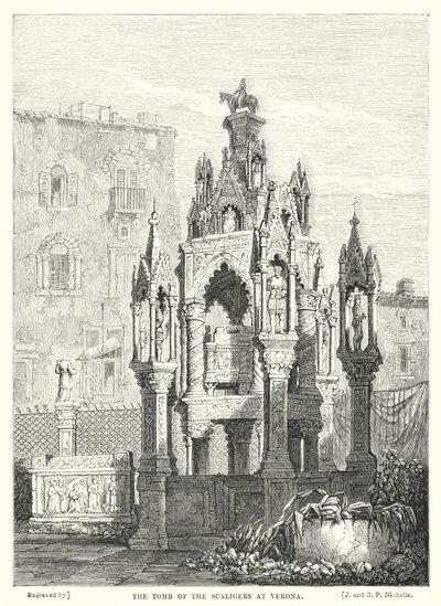 La tumba de los Scaliger en Verona de Samuel (after) Prout