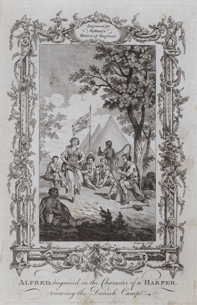 Alfredo, Disfrazado de Juglar, Observando el Campamento Danés de Samuel (after) Wale