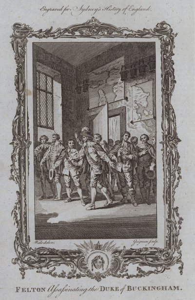 Felton asesinando al duque de Buckingham (grabado) de Samuel (after) Wale