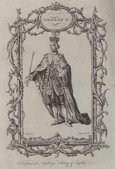 Jorge III (grabado) de Samuel (after) Wale
