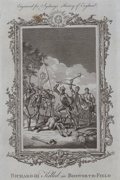 Ricardo III muerto en Bosworth-Field de Samuel (after) Wale
