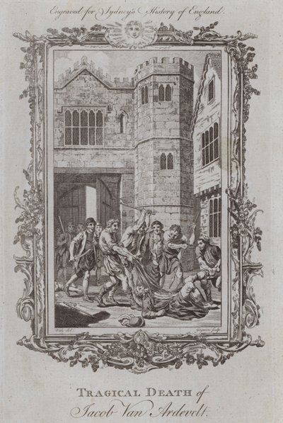 Muerte trágica de Jacob Van Artevelde (grabado) de Samuel (after) Wale