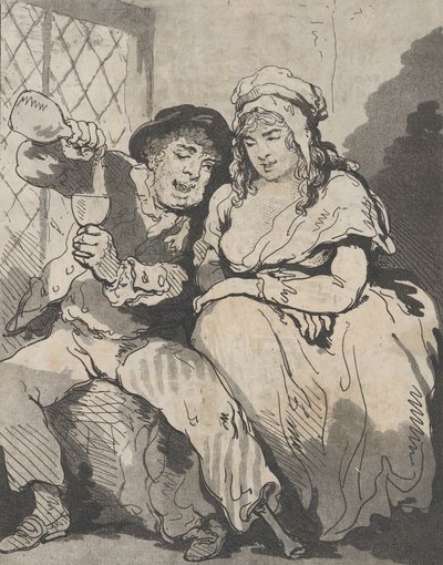 Cortejo en la baja sociedad, 15 de diciembre de 1785 de Samuel Alken