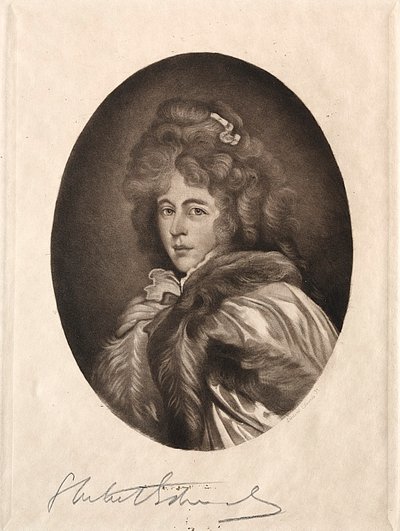 Miss Farren, condesa de Derby, siglos XIX-XX de Samuel Arlent Edwards