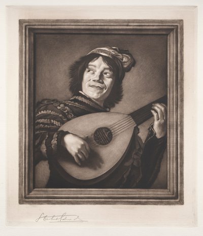 El jugador de laúd, siglos XIX-XX de Samuel Arlent Edwards