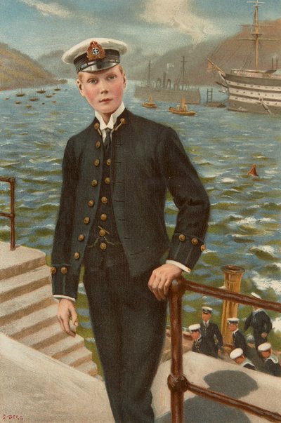 Eduardo, Príncipe de Gales, cadete naval de Samuel Begg