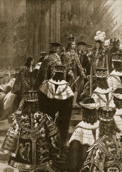 La Entonización en la Coronación de Jorge I, 20 de octubre de 1714, de 