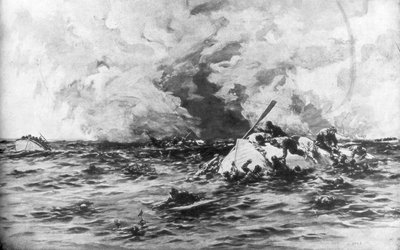 Los botes salvavidas del RMS Lusitania, 7 de mayo de 1915, 1926 de Samuel Begg