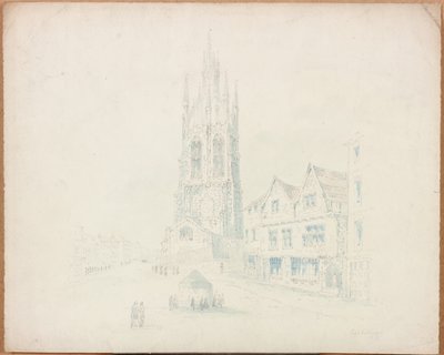 Catedral de San Nicolás desde la Casa de Lord Collingwood de Samuel Bilston