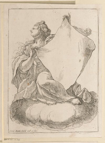mujer con un trapo en las manos Varios diseños (título de la serie) Opera Varia Historica, Poetica & Iconologica (título de la serie) de Samuel Bottschild