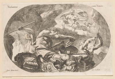 Vulcano y Venus Vulcanus con Venus (título sobre el objeto) Diverse ontwerpen (título de la serie) Varias obras históricas, poéticas e iconológicas (título de la serie) de Samuel Bottschild