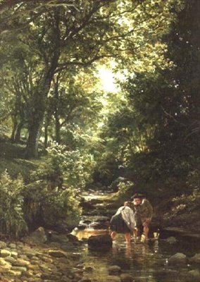 Niños en el Arroyo de Samuel Bough