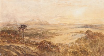 Atardecer mirando hacia Edimburgo desde el noroeste de Samuel Bough