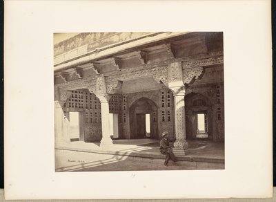 Agra; El Fuerte, Interior de la Zenana, Mostrando el Trabajo del Mosaico de Samuel Bourne