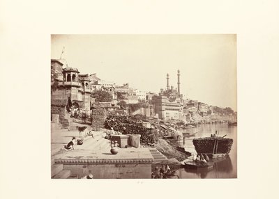 Benarés; la Gran Mezquita de Arungzebe y los Ghats adyacentes de Samuel Bourne