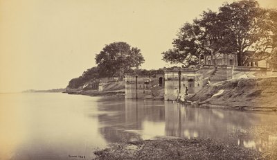 Cawnpore; Suttee Chowra Ghat, escenario de la masacre de Samuel Bourne
