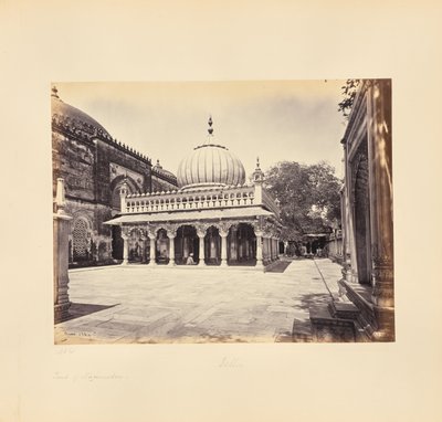 Delhi; la tumba de Nizam-ud-Din de Samuel Bourne