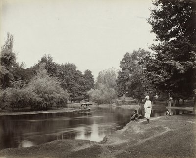Canal Dhul debajo de Chunar Bagh, Cachemira, c. 1865 de Samuel Bourne