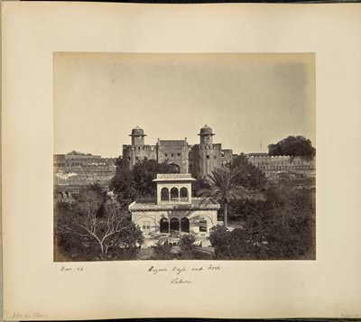 Lahore; Huzoori Bagh y Fuerte de Samuel Bourne