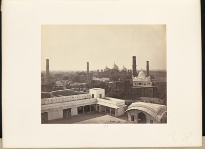 Lahore; Vista desde el Palacio del Fuerte de Samuel Bourne