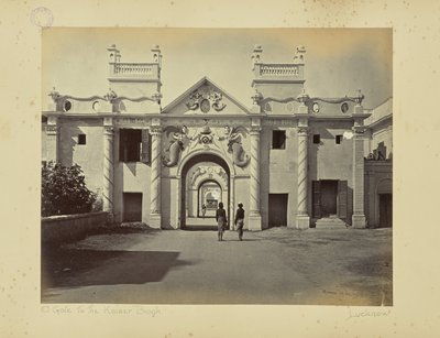 Lucknow; la Puerta de la Sirena, Kaiser Bagh de Samuel Bourne