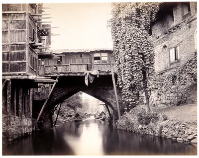 En el canal de Marqual, Cachemira de Samuel Bourne