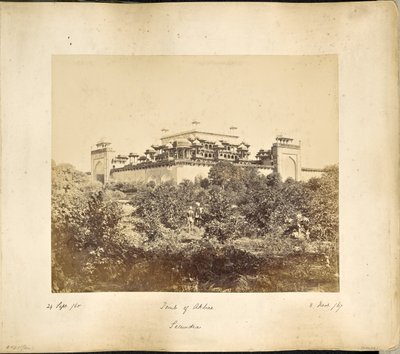 Secundra; El mausoleo de Akbar de Samuel Bourne