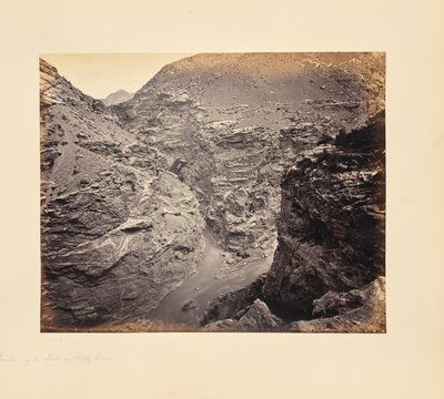 La confluencia de los ríos Spiti y Sutlej de Samuel Bourne