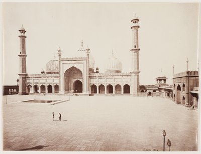 Vista de una mezquita, c.1860 (impresión de albúmina de negativo de vidrio) de Samuel Bourne