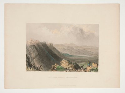 Vista desde Mount Washington, ilustración para Nathaniel Parker Willis de Samuel Bradshaw