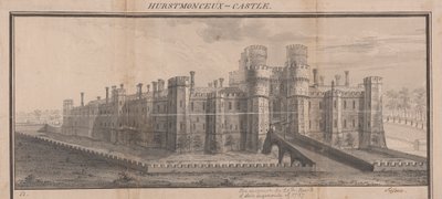 Castillo de Herstmonceux, Sussex de Samuel Buck