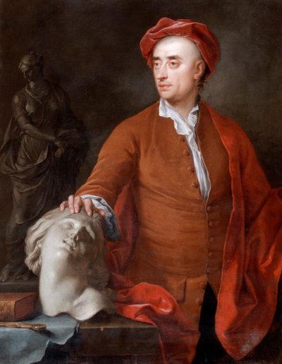 Retrato de John Michael Rysbrack, presunto, siglo XVIII de Samuel Buck
