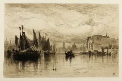 Un día nublado en Venecia de Samuel Colman