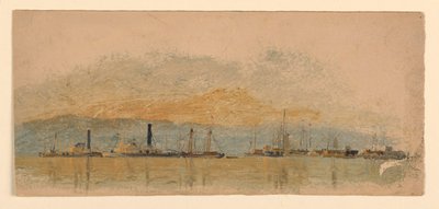 Dibujo, Bocetos. Barcos, ca. 1860 de Samuel Colman