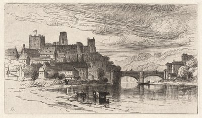 Durham, Inglaterra (The Splendor Falls on Castle Walls) de Samuel Colman