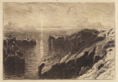 Costa del Pacífico, California de Samuel Colman