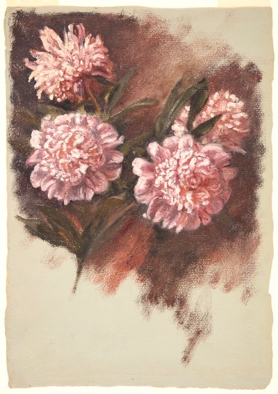 Peonías rojas de Samuel Colman