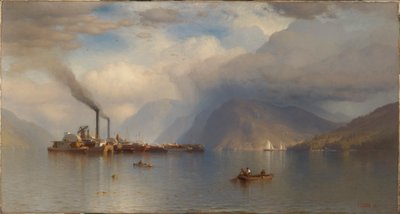 Storm King en el Hudson de Samuel Colman