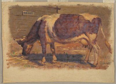 Estudio de una Vaca Pastando de Samuel Colman