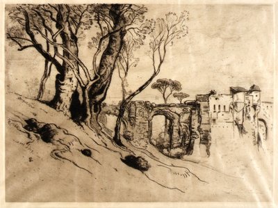 Los olivos de la Riviera (de la carpeta, Veinte originales de Samuel Colman