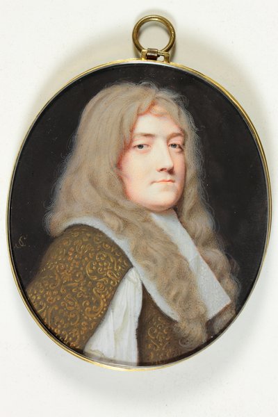 Un caballero vestido de blanco de Samuel Cooper