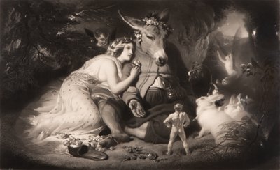 Sueño de una noche de verano de Shakespeare, Acto 4, Escena 1, noviembre, 1857 de Samuel Cousins