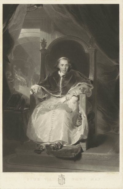 Retrato del Papa Pío VII de Samuel Cousins