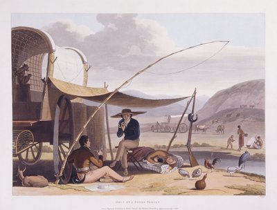 Paisaje y Animales Africanos en el Cabo de Buena Esperanza de Samuel Daniell
