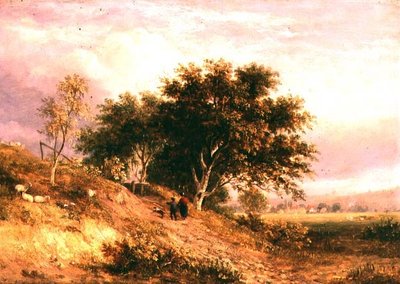 Paisaje rural inglés de Samuel David Colkett