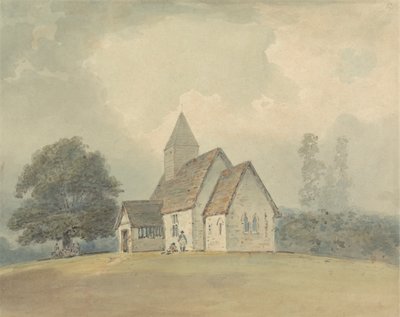 Iglesia con campanario de madera - una de tres versiones de Samuel Davis