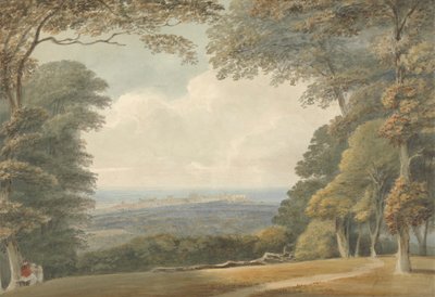 Vista lejana del castillo de Windsor de Samuel Davis