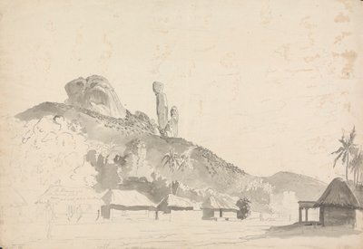 Formación rocosa sobre un pueblo de Samuel Davis